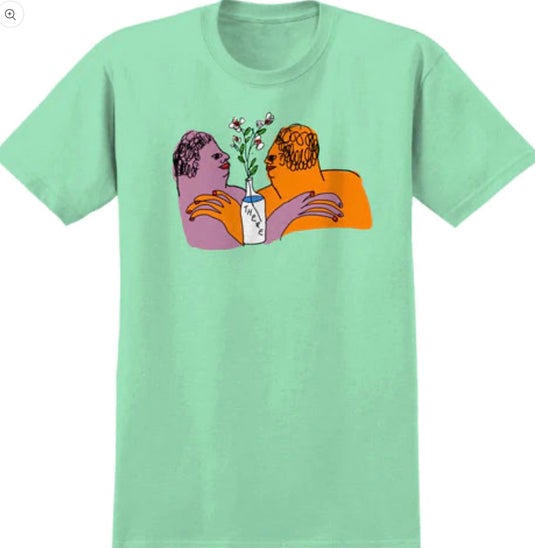 There Flower Mint Green Tee