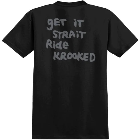 Krooked - Strait Eyes Tee Black/Grey
